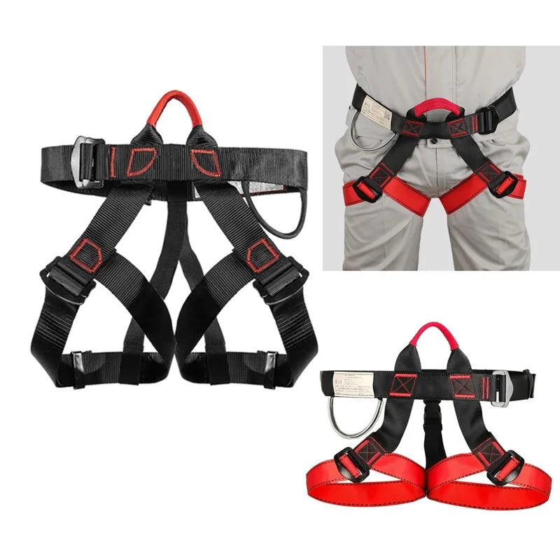 Outdoor Harness Sports Rock Climbing Half-Body Safety Protection Equipment Waist Support Aerial Survival Mountain Tools