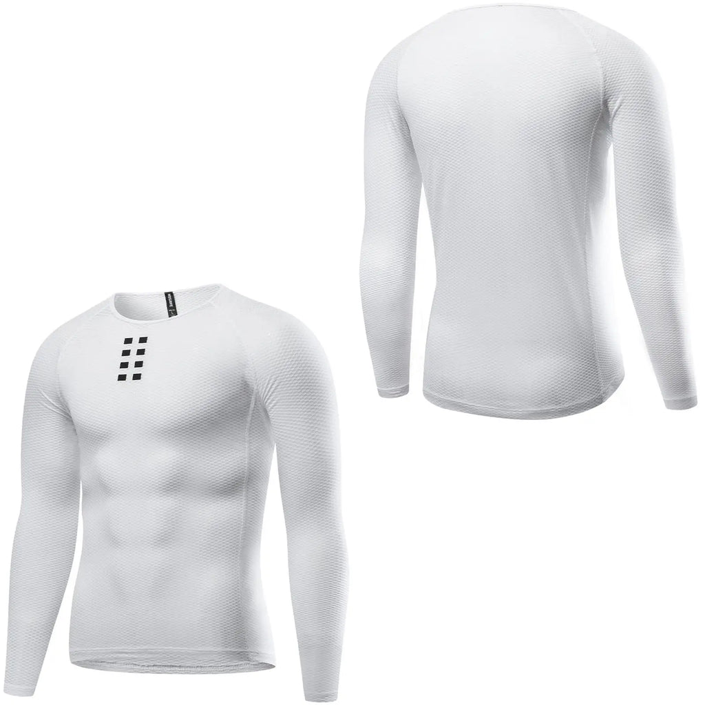 Men's Cycling Base Layer Long Sleeve Cycling Jersey Men Quick Dry Bicycle Undershirt