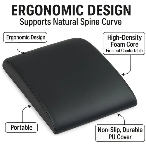 Ab Mat - Workout Mat Accessory for Abdominal Exercises, Sit-Ups, Crunches, Push-Ups, Core Training - Portable Padded Shaped Mat