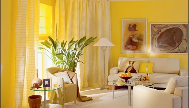 Sarı Oturma Odası Dekorasyonunun Özellikleri